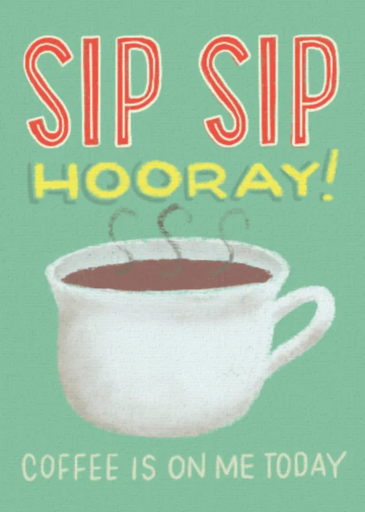 Sip Sip Coffee card front