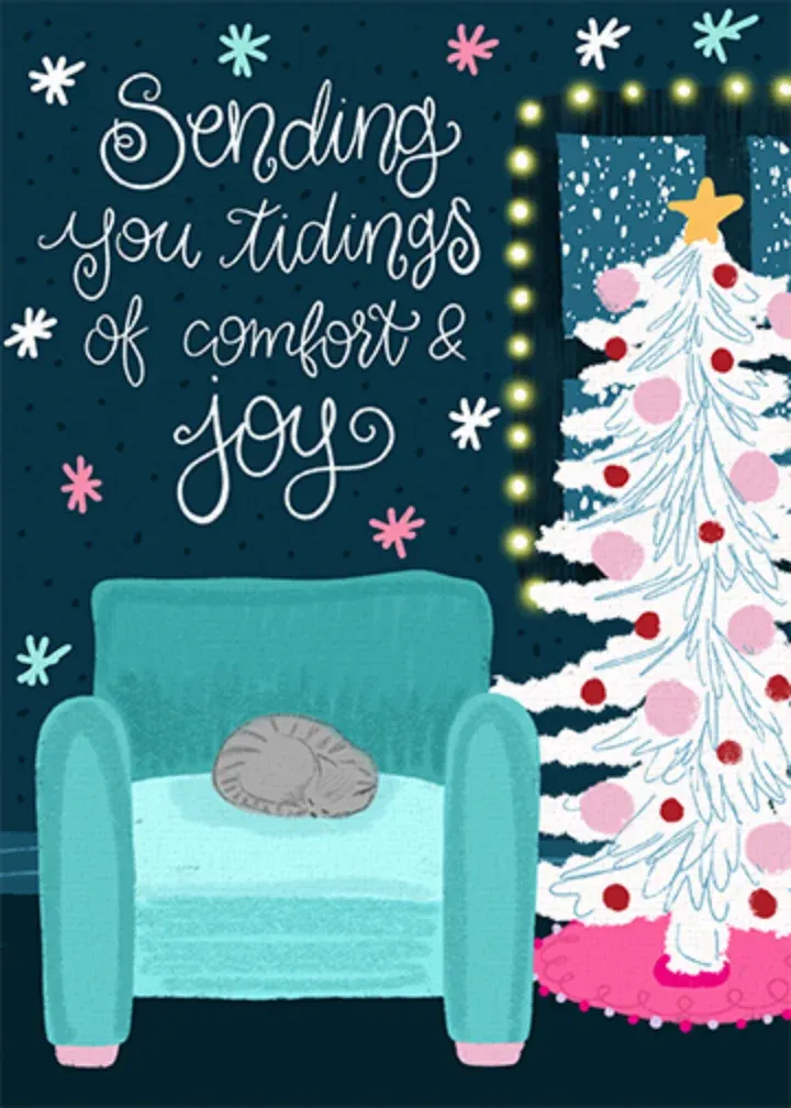 Tidings of Comfort card front
