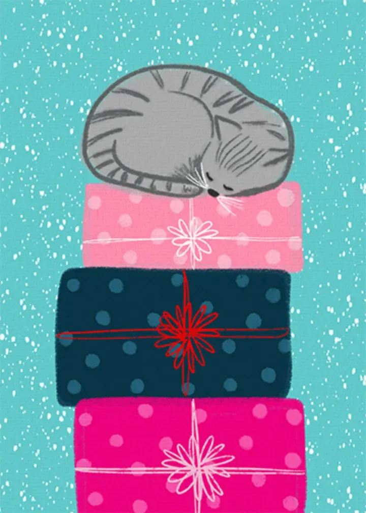 Tidings of Comfort card inside left