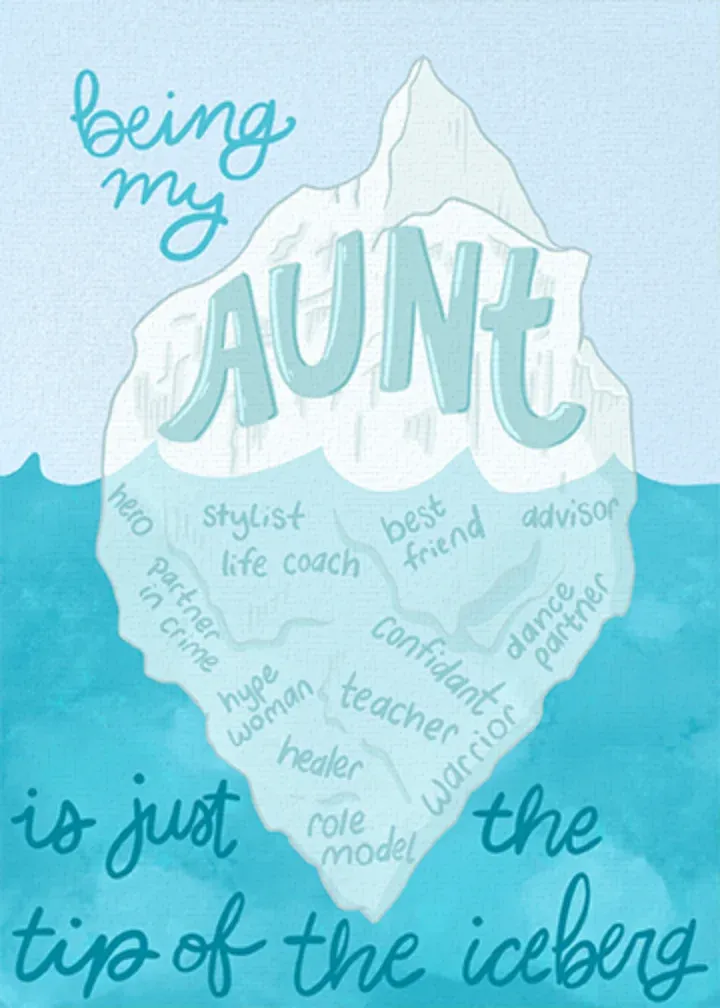 Iceberg Aunt card front