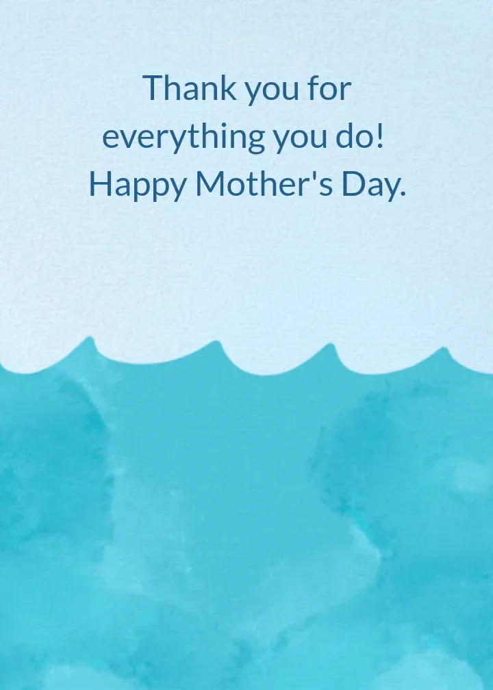 Iceberg Aunt card inside right