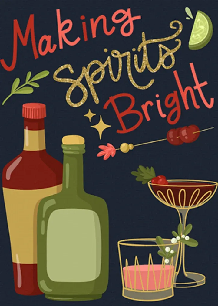 Spirits Bright card front