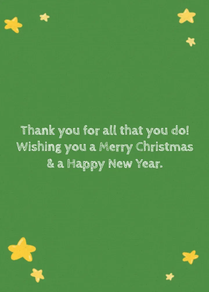 Santa's Favorite Teacher card inside right