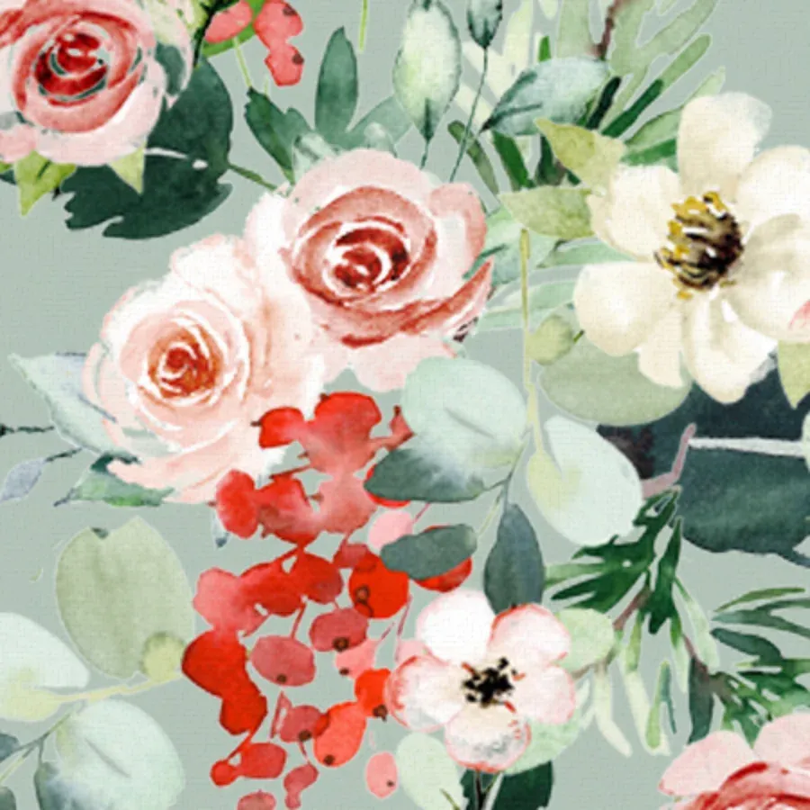 Flower Dove card inside left