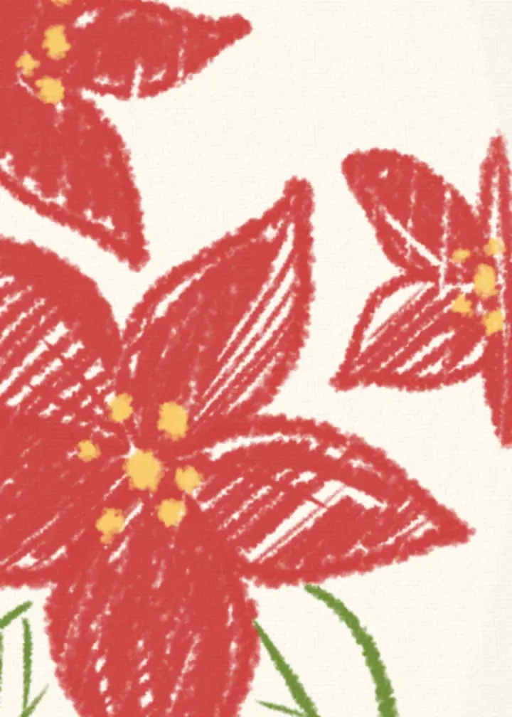 Floral Angel Joy card inside left