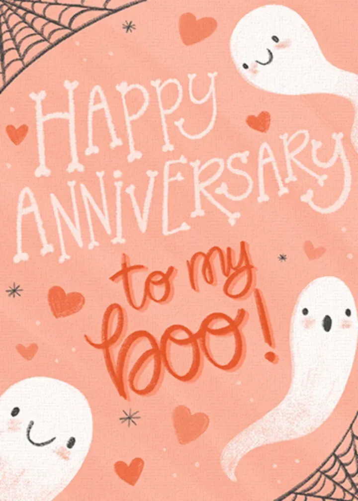 Happy Anniversary Boo card front