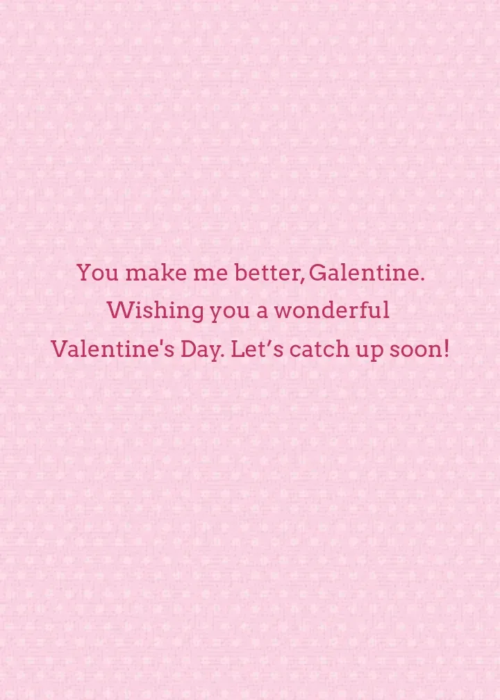 Galentine's Day Watercolor Hearts card inside right