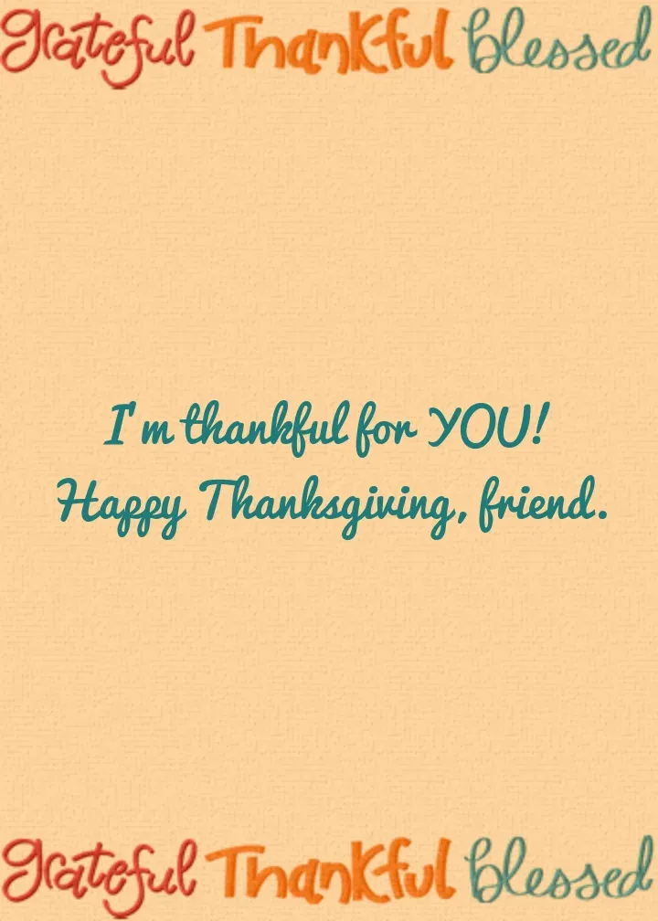 Thanksgiving Thoughts card inside right