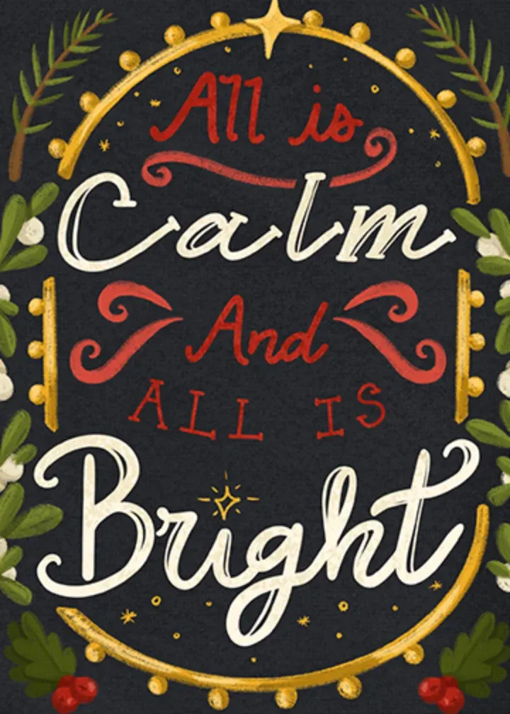 All is Calm All is Bright card front