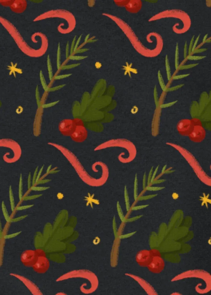 All is Calm All is Bright card inside left