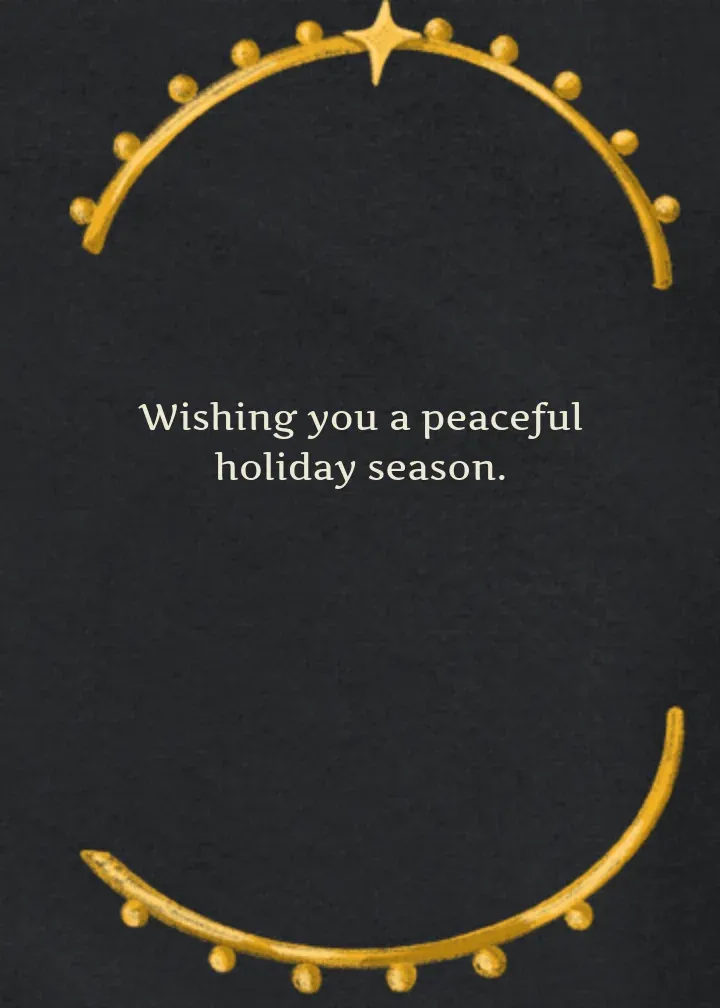 All is Calm All is Bright card inside right