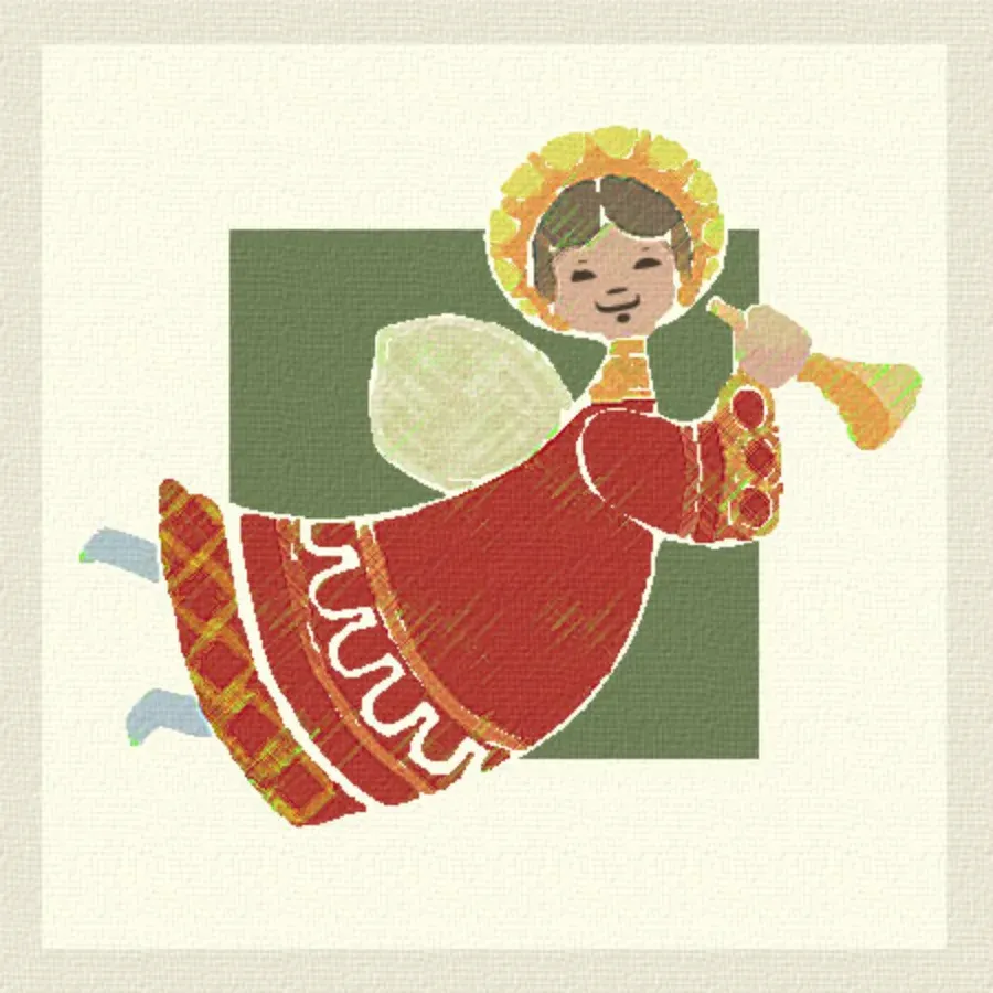 Angel Trumpet card front