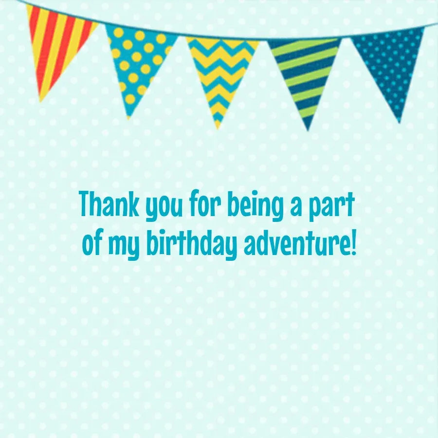 Curious George Thank You card inside right