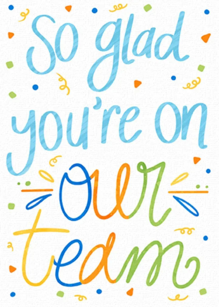 Admin On Our Team card front