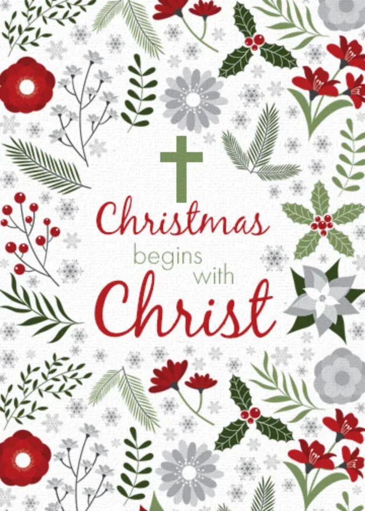 Christmas Begins With Christ card front