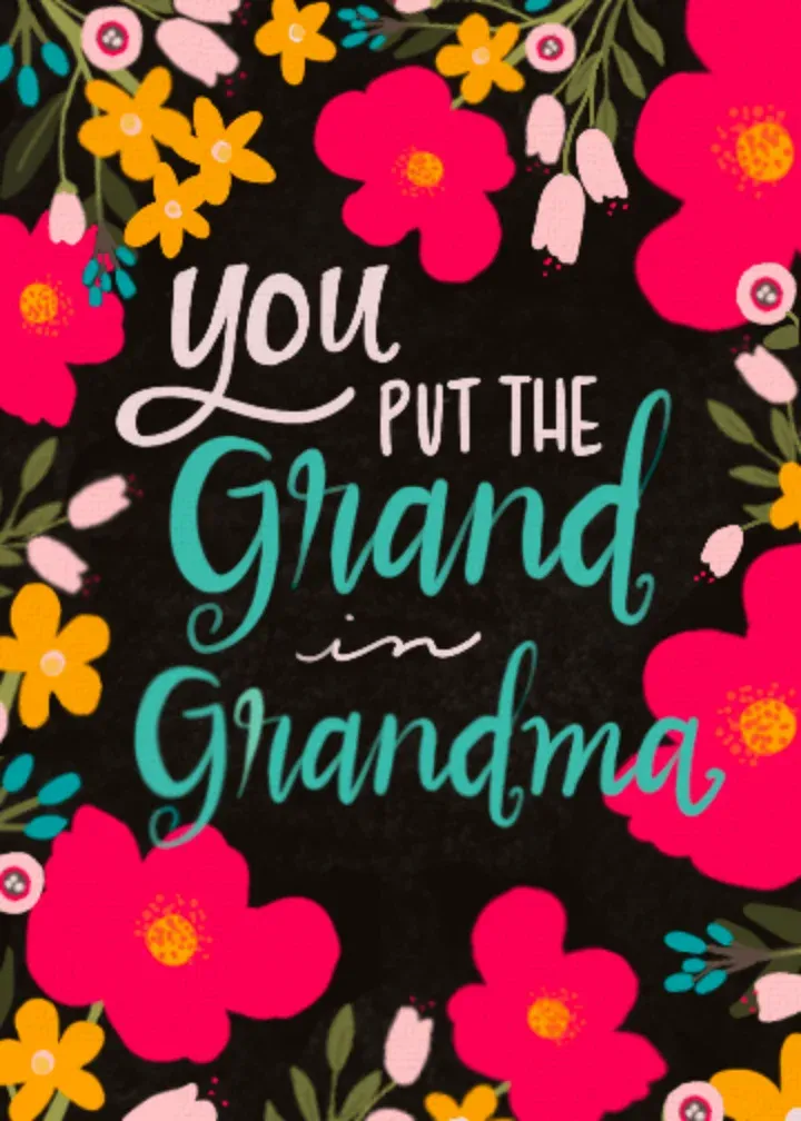 Grand in Grandma card front