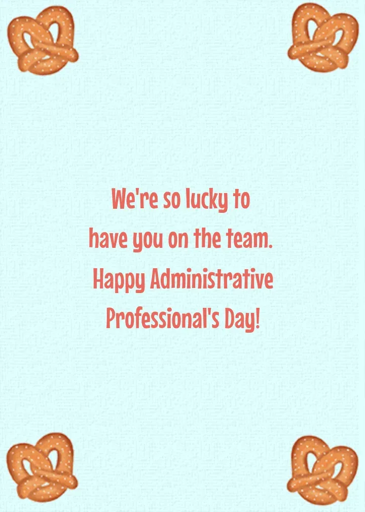 Plaid Pretzel card inside right