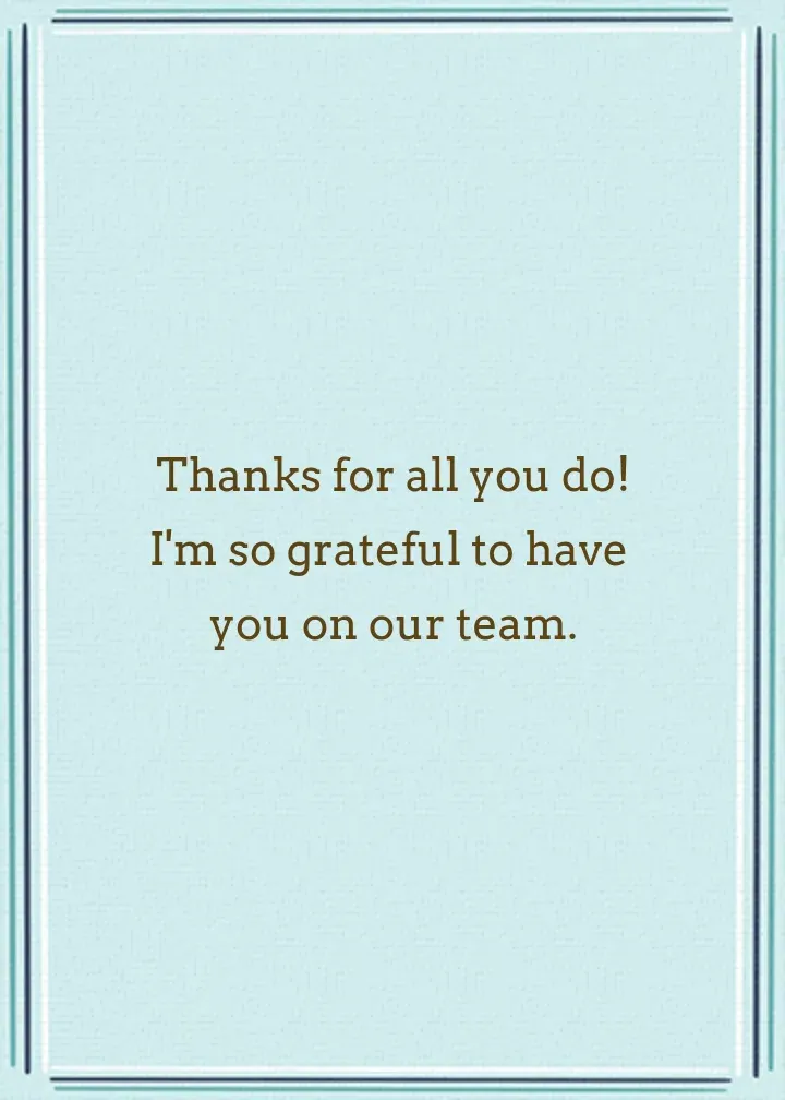 Thanks a Latte Admin card inside right