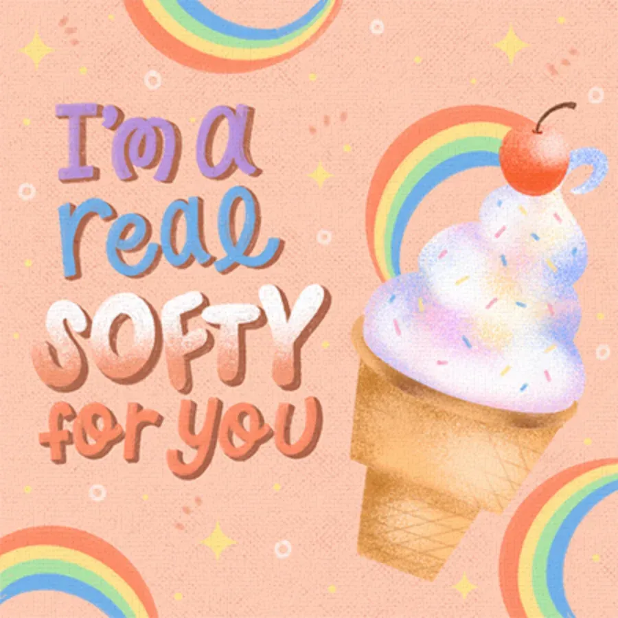 Soft Serve Love card front