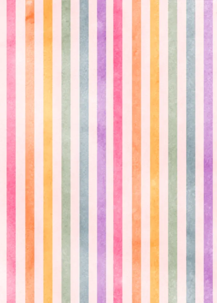 Pastel Hearts Photo card inside left