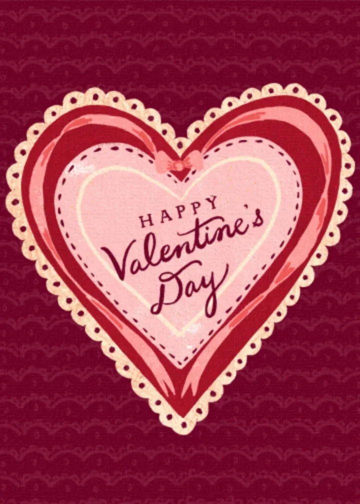 Antique Heart card front