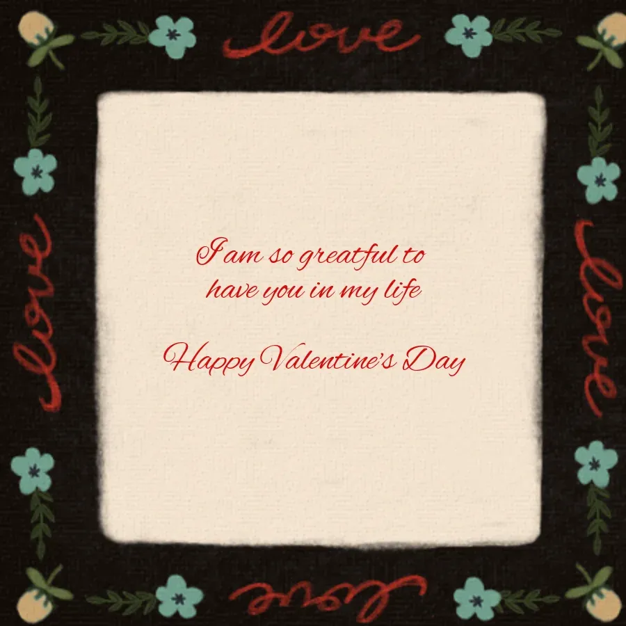 Love Letters card inside right