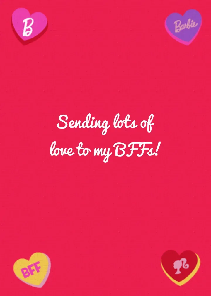 Barbie | Valentine's Day card inside right