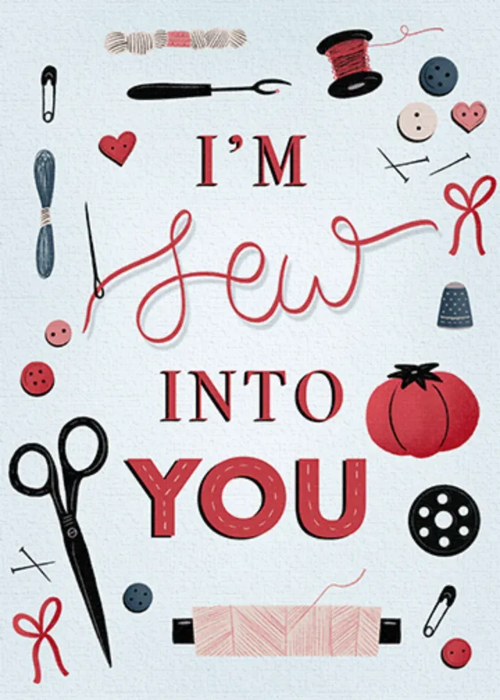 Sew Into You card front