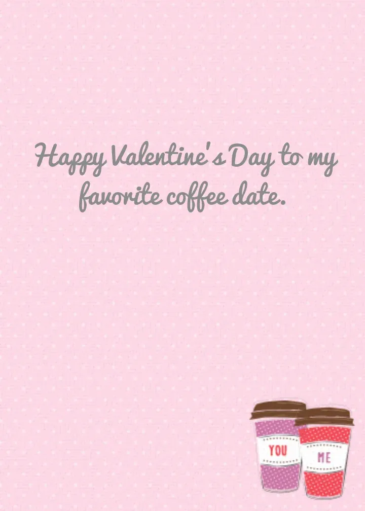 Coffee and More Coffee Cups card inside right