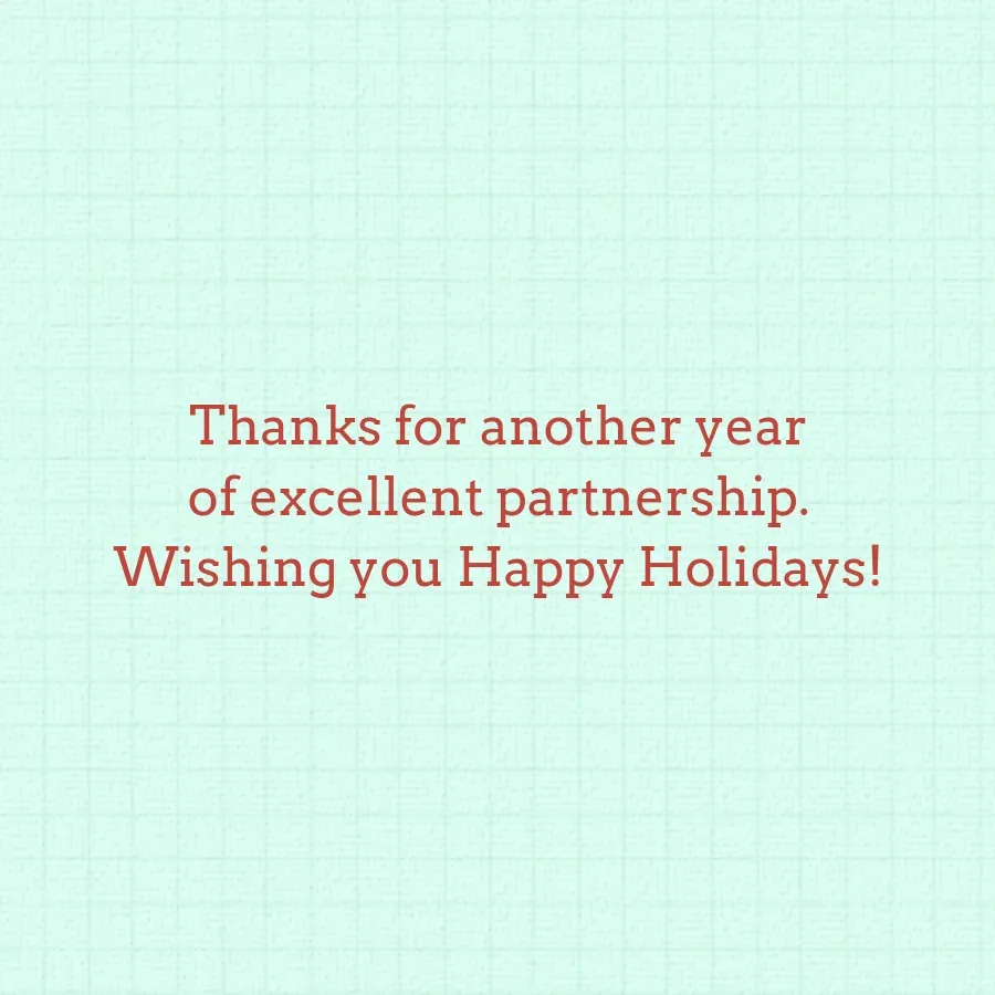 Holiday Report card inside right