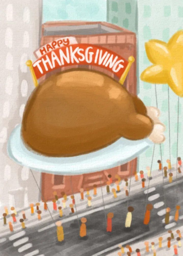 Thanksgiving Parade card front