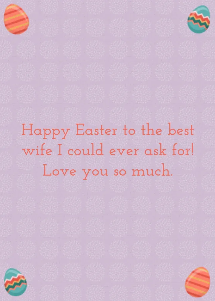 To My Egg-ceptional Wife card inside right