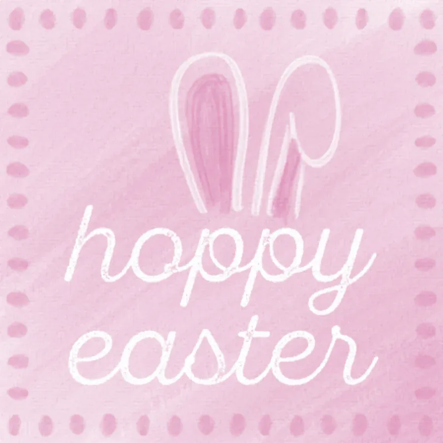 Hoppy Easter card front