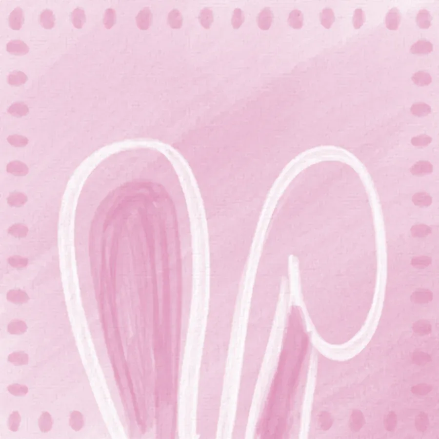 Hoppy Easter card inside left