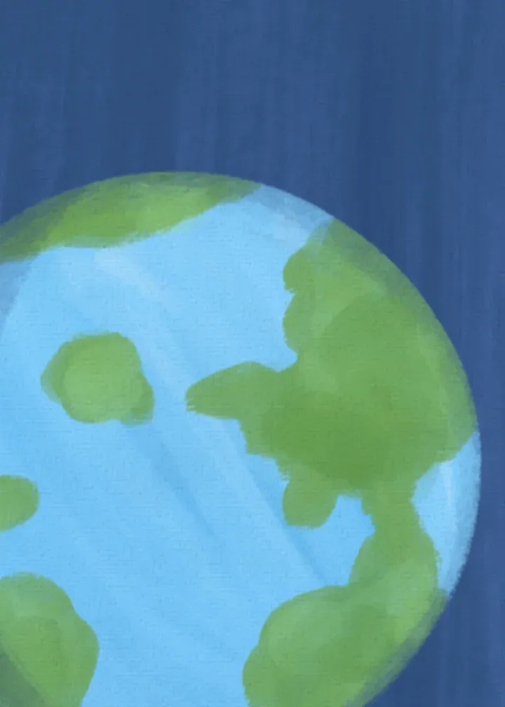 Volunteer World card inside left