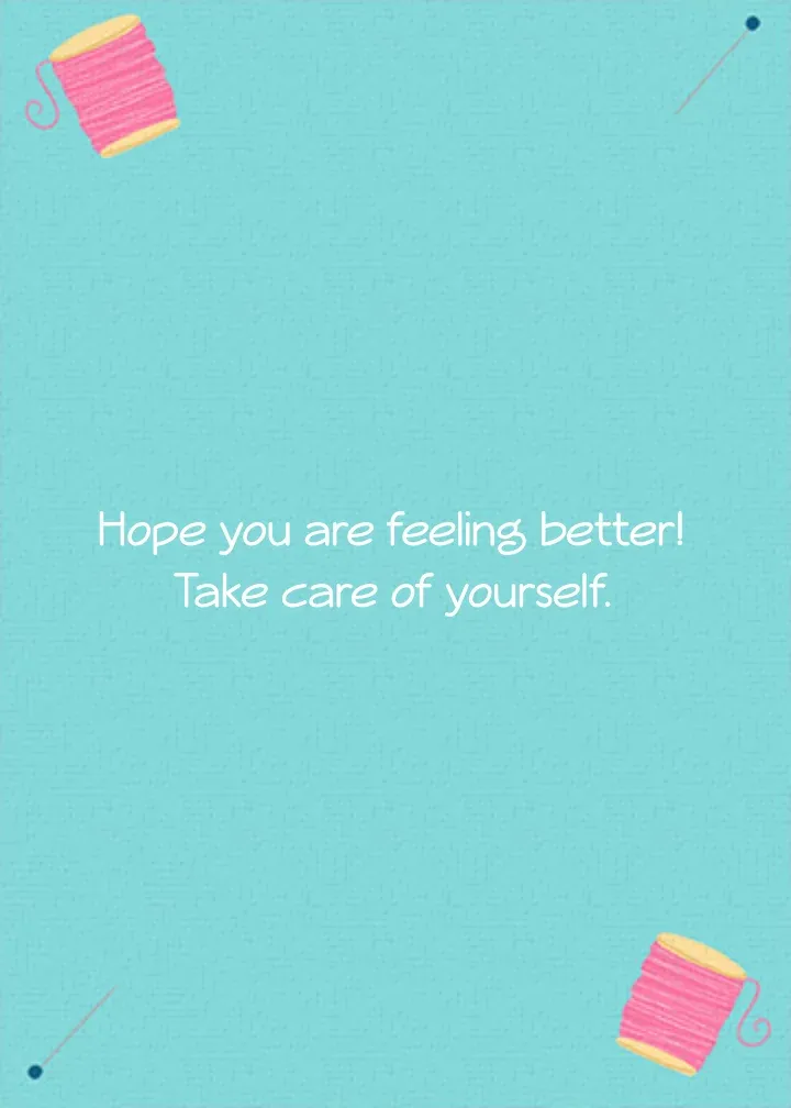 On the Mend card inside right