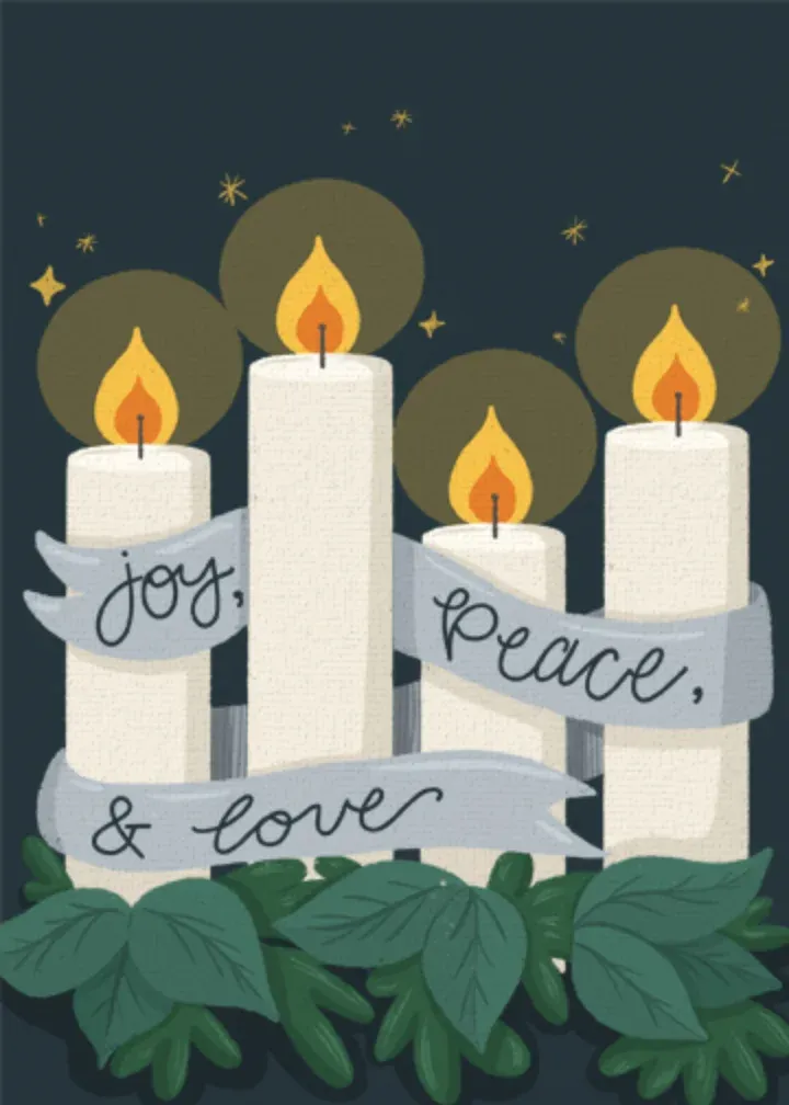 Bright Candlelight card front