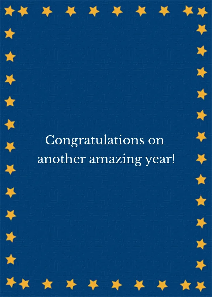 Work-iversary Trophy card inside right