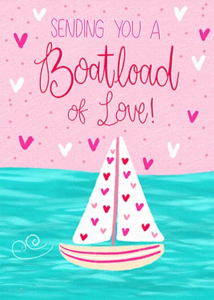 Boat of Love card front