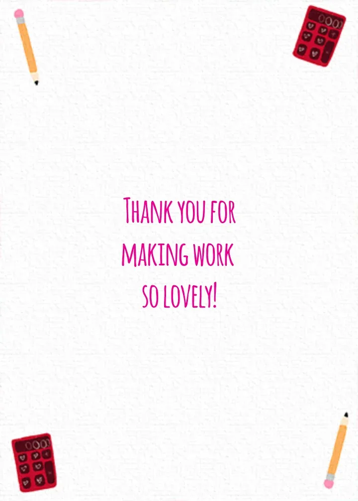 Coworker Conversation Hearts card inside right