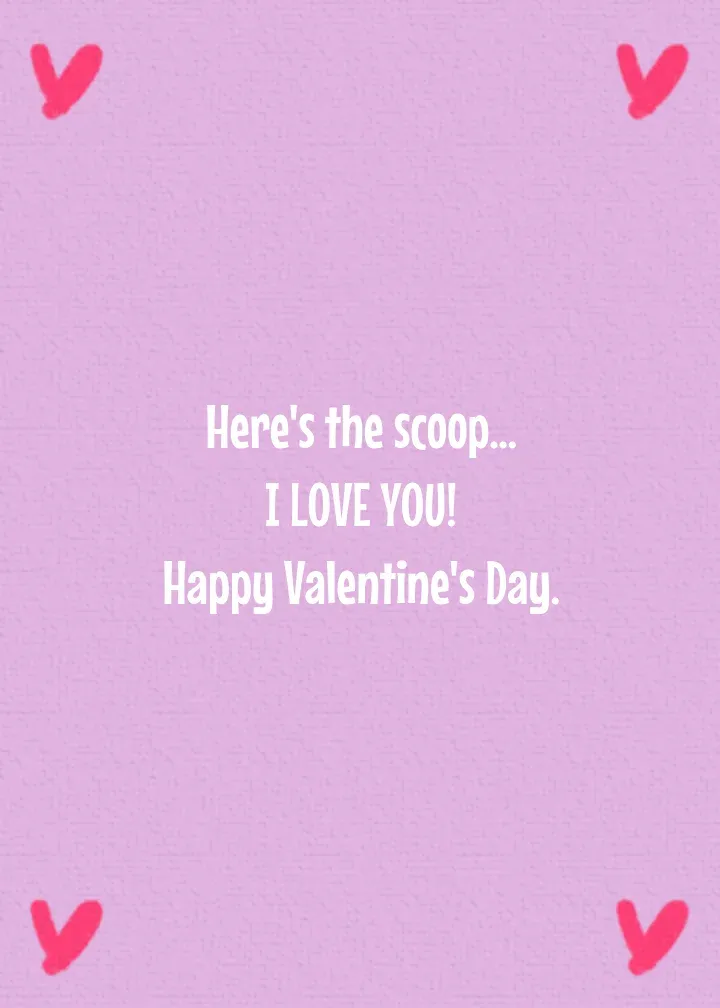 Sweet on You card inside right