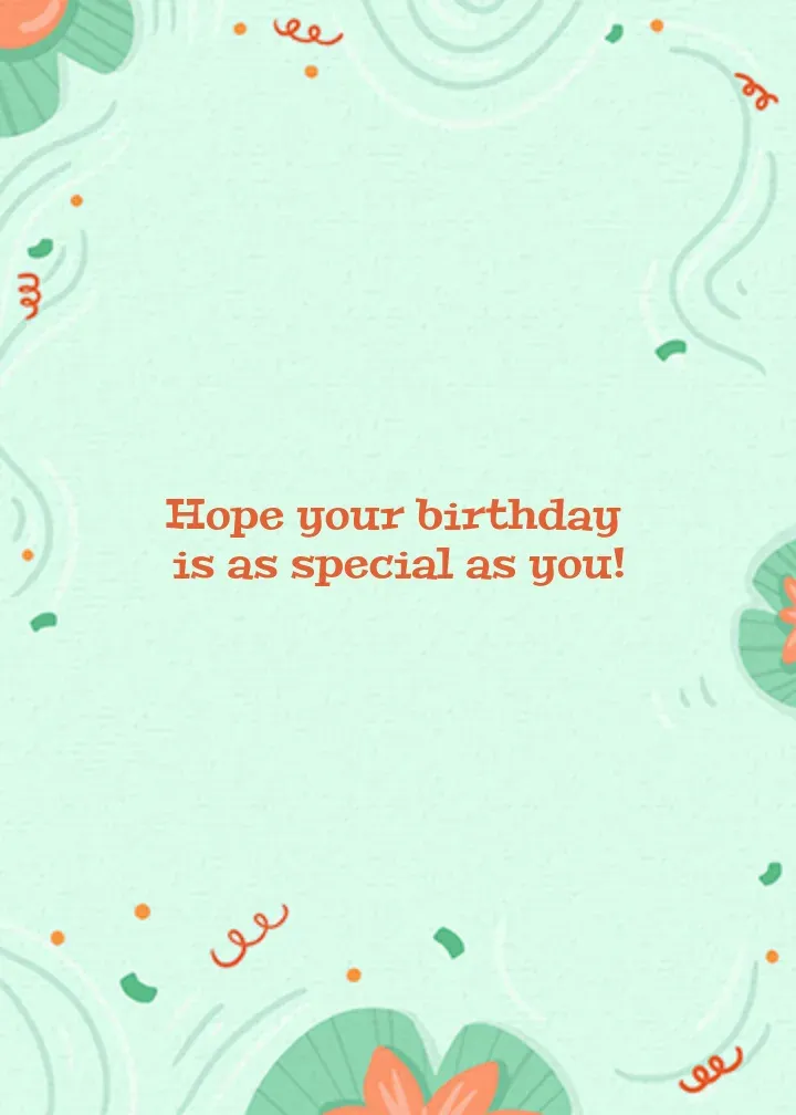 Happy Birthday Leapling card inside right