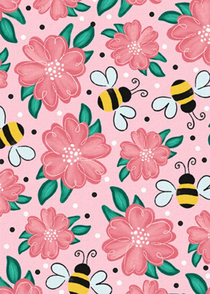 Happy Bee-lated Birthday card inside left