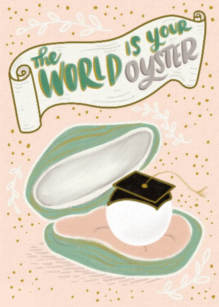 World Is Your Oyster card front