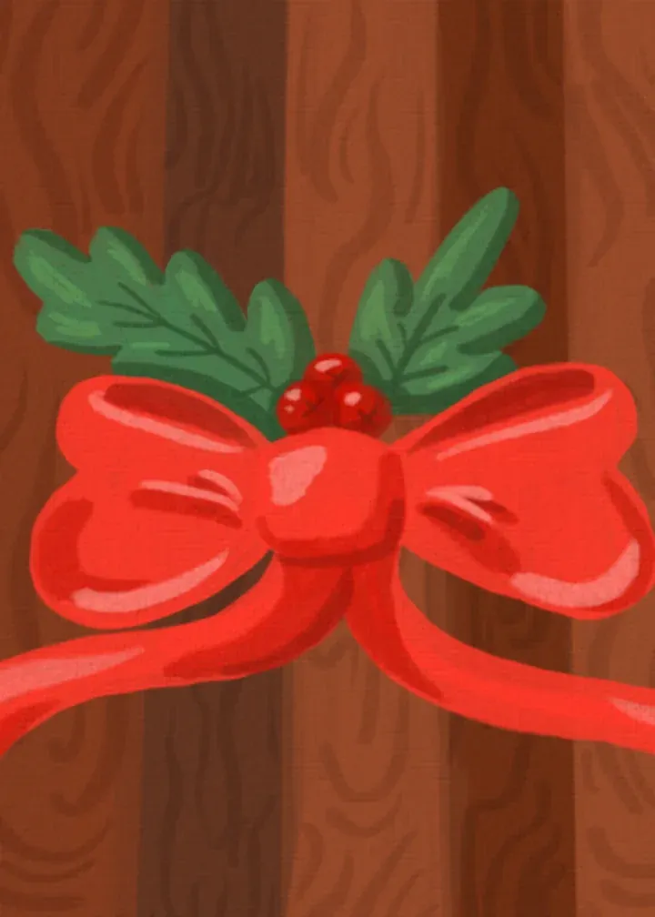 Ribbon Sled card inside left