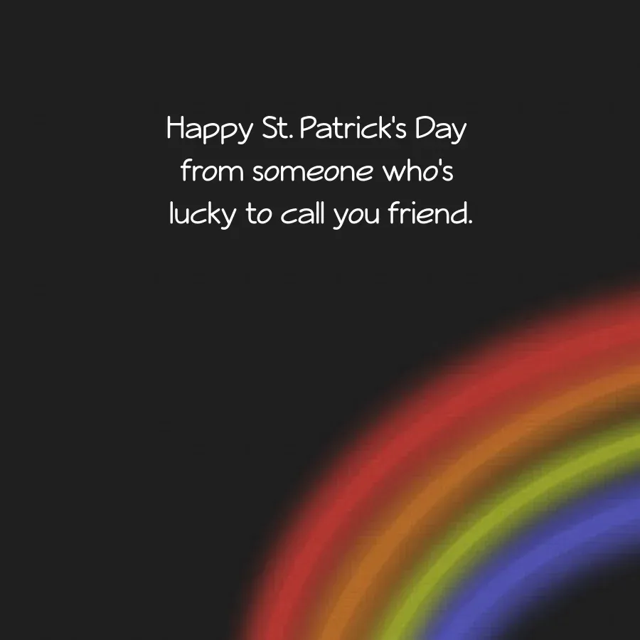 St. Patrick's Day Neon card inside right