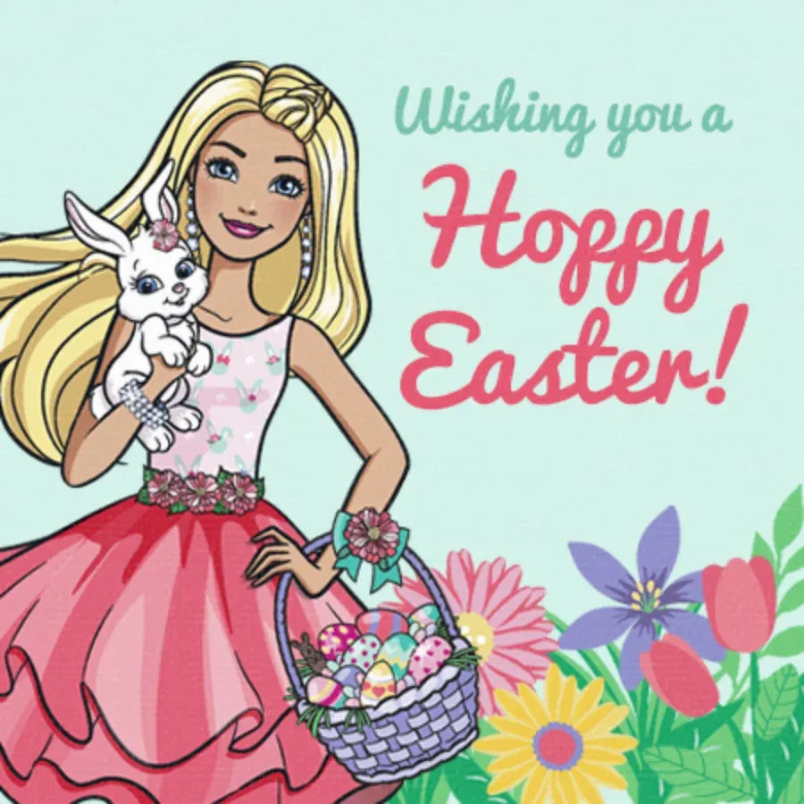 Barbie | Easter card front