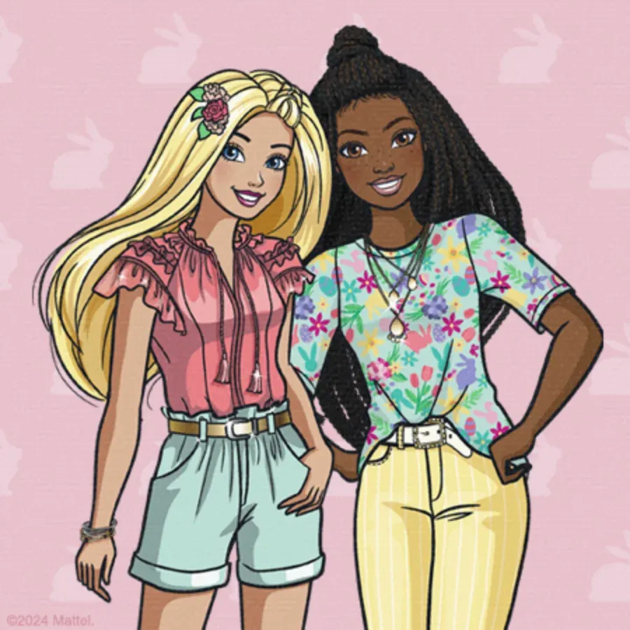 Barbie | Easter card inside left