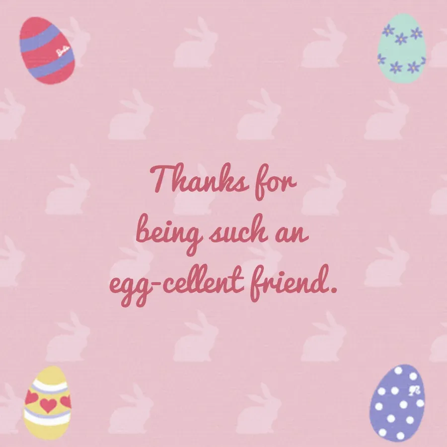 Barbie | Easter card inside right