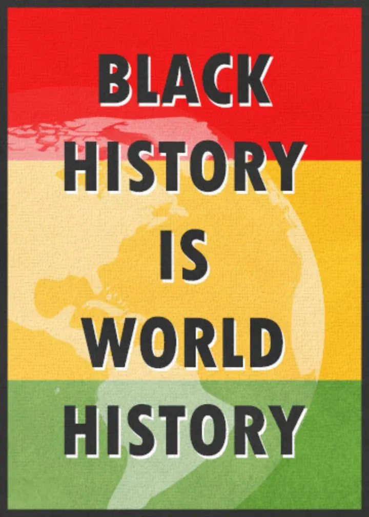 Black History World card front